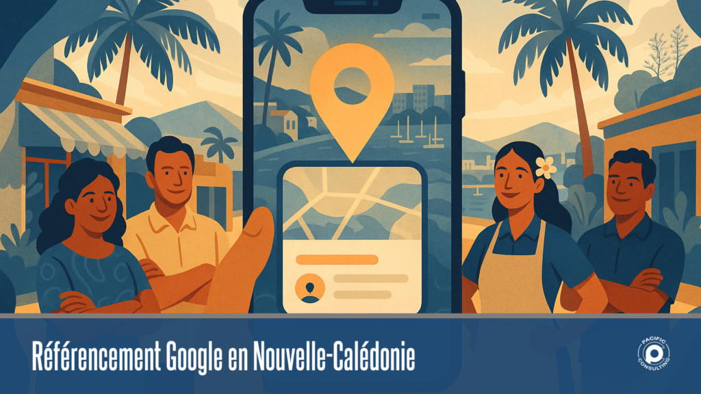 Référencement Google Nouvelle-Calédonie : commerçants du Grand Nouméa visibles sur une recherche locale mobile