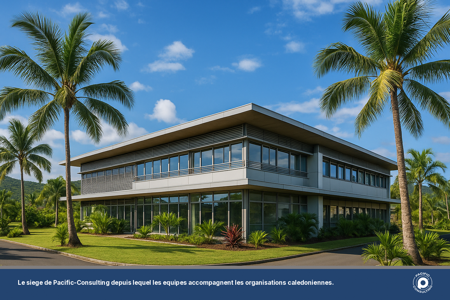 Vue du siege de Pacific Consulting a Dumbea en Nouvelle-Caledonie