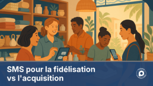 Illustration d'un commerce calédonien envoyant des SMS de fidélisation et d'acquisition